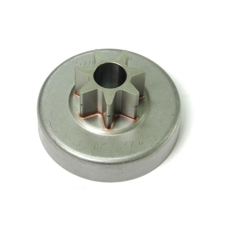 Piñón de Cadena 3/8" 7D STIHL para Motosierras MS 381, MS 380 y 038. Código: 1119 640 2000 / 11196402000