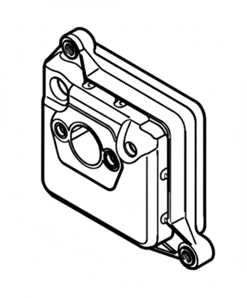 Carcasa del filtro STIHL para Motoguadaña FS 235 y FS 255. Código: 41511402801 o 4151 140 2801