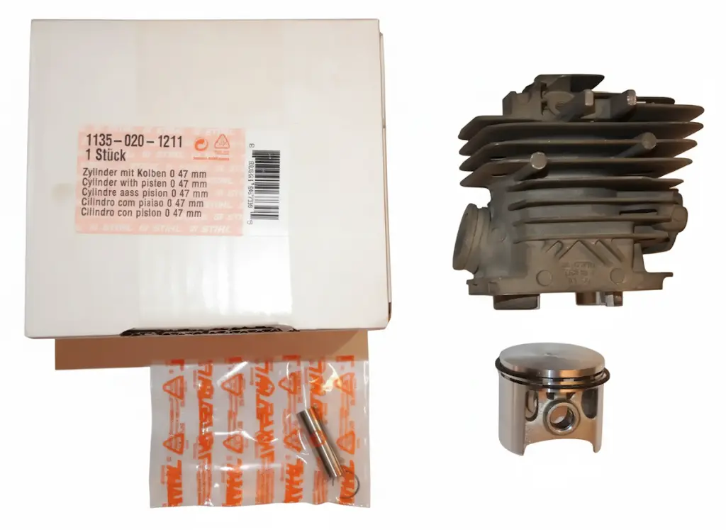 Cilindro con pistón Ø 47 mm para Motosierra Stihl MS 361. Código: 11350201211 / 1135 020 1211