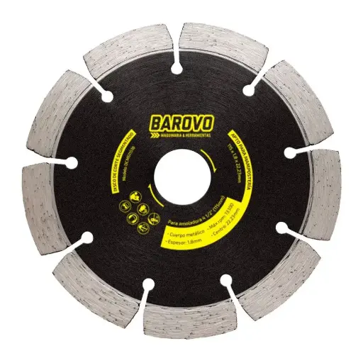 [DCMS11518] Disco de Corte Segmentado para Mampostería 115 mm BAROVO DCMS11518