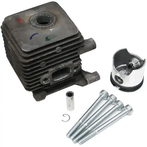 [4140-020-1202] Cilindro con pistón Ø 34 mm STIHL para BG 55, BG 85, BT 45. Código: 41400201202 / 4140 020 1202